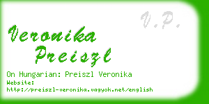 veronika preiszl business card